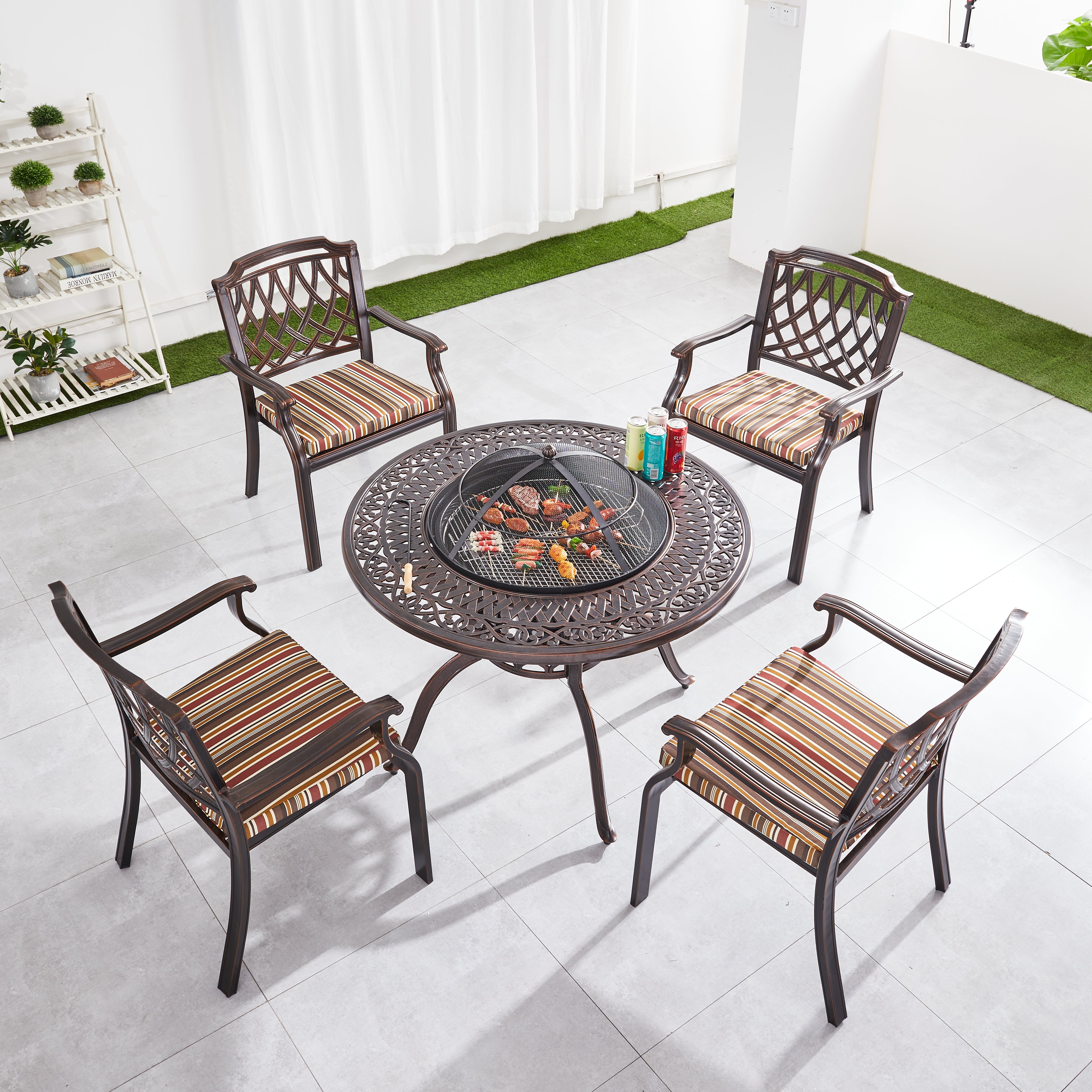 Outdoor Furniture Barbecue Set Model No. KP ZF6079T Outdoor Furniture Sets K.P. Sales Furniture