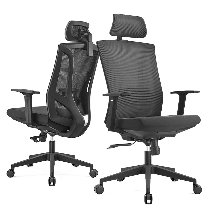 High back office chair - Model No. KP -Super-H (Black nylon) | Best Office Chair