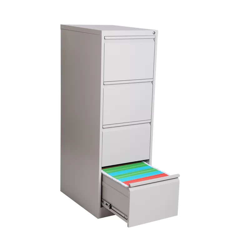 Metal Filling Cabinet - Model KP-DL-D4, Cream Color