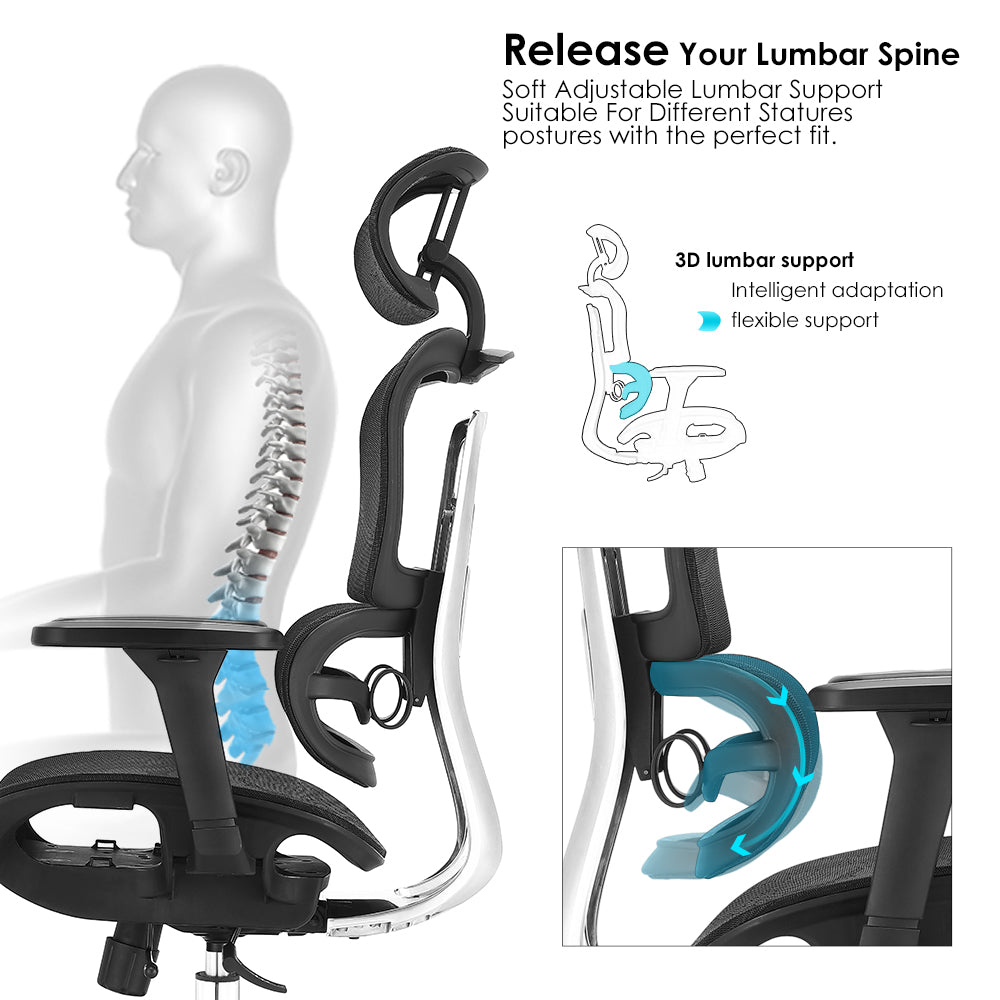 High back office chair - Model No. KP -Lana-H(Alum. frame)| Best Office Chair