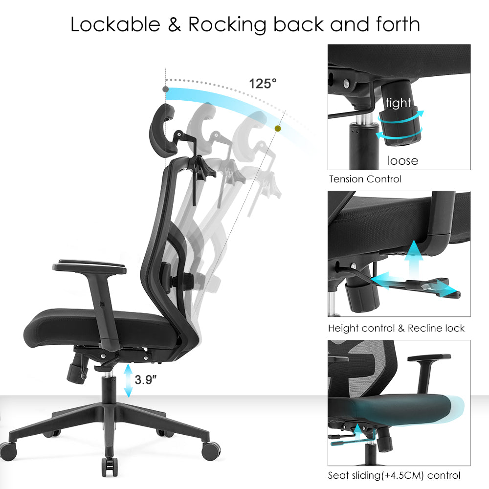 High back office chair - Model No. KP -Lina-H | Best Office Chair
