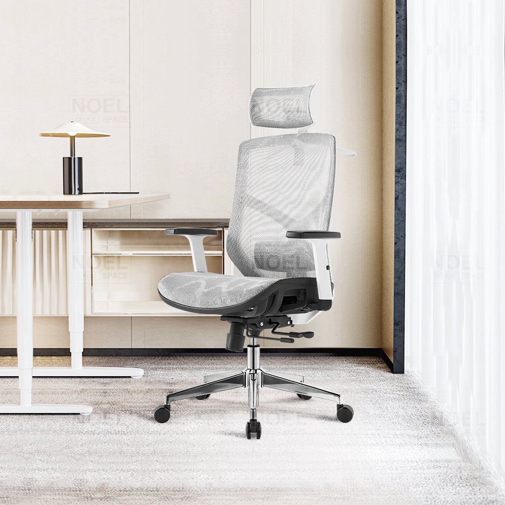 High back office chair - Model No. KP -Lina-H (Full mesh) White Color | Best Office Chair