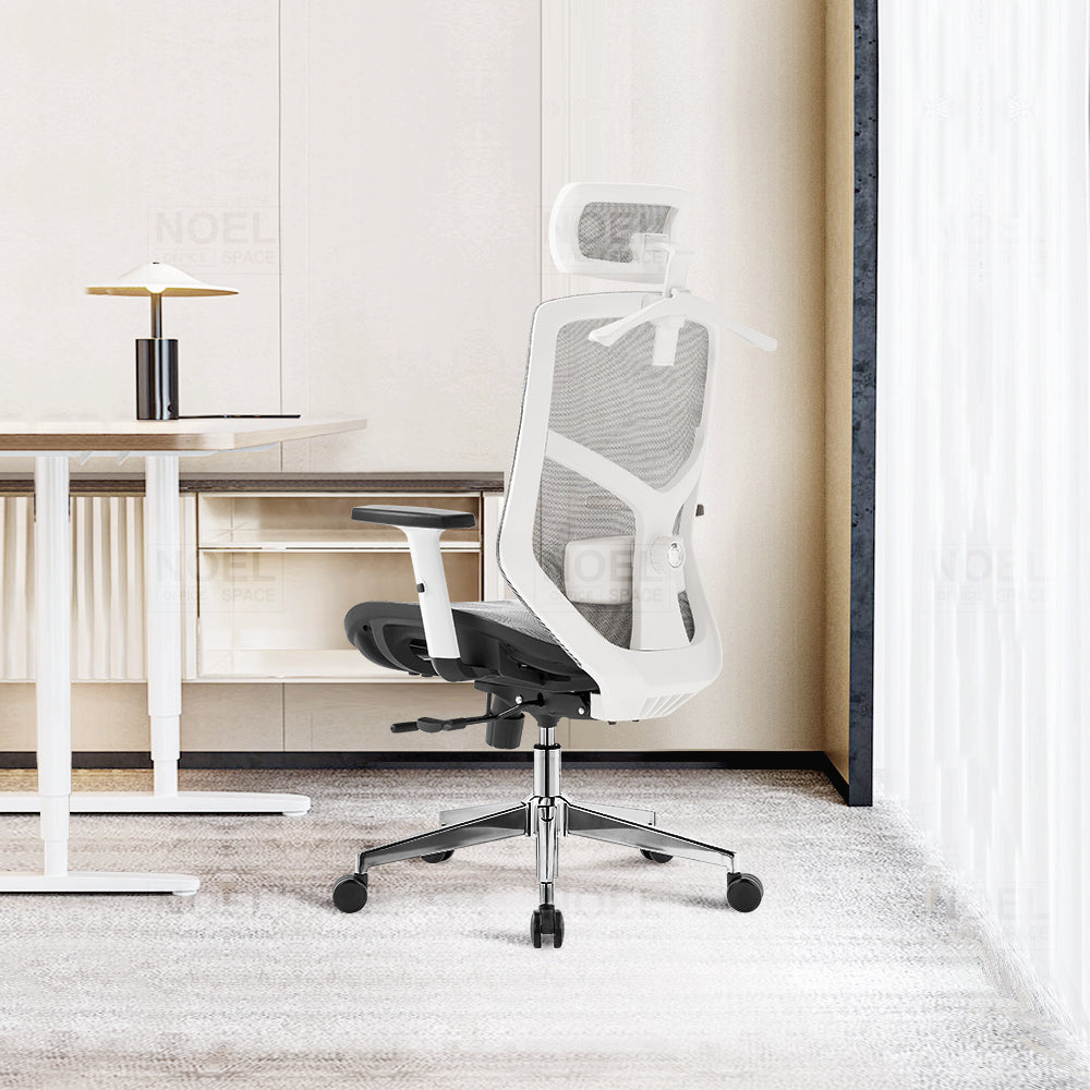 High back office chair - Model No. KP -Lina-H (Full mesh) White Color | Best Office Chair