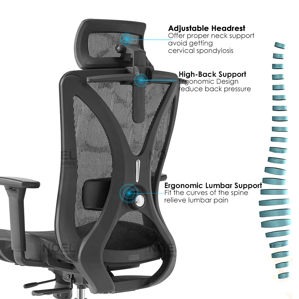 High back office chair - Model No. KP -Prima-H (Full mesh, 3D)| Best Office Chair