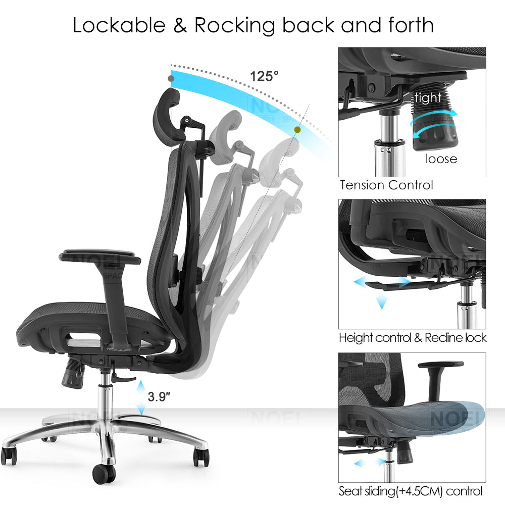 High back office chair - Model No. KP -Prima-H (Full mesh, 3D)| Best Office Chair