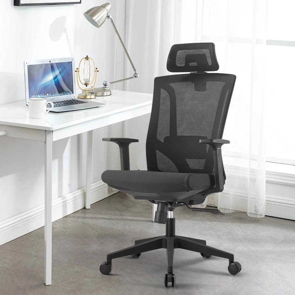 High back office chair - Model No. KP -Super-H (Black nylon) | Best Office Chair