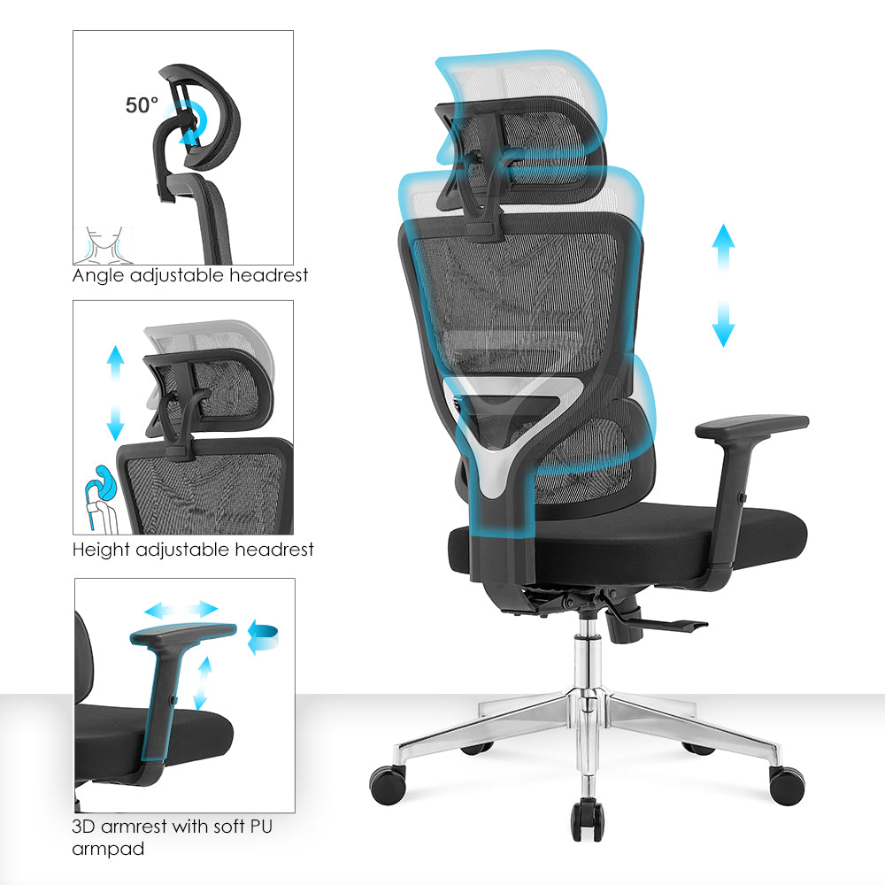 High back office chair - Model No. KP -Tria-H (Foam seat)| Best Office Chair