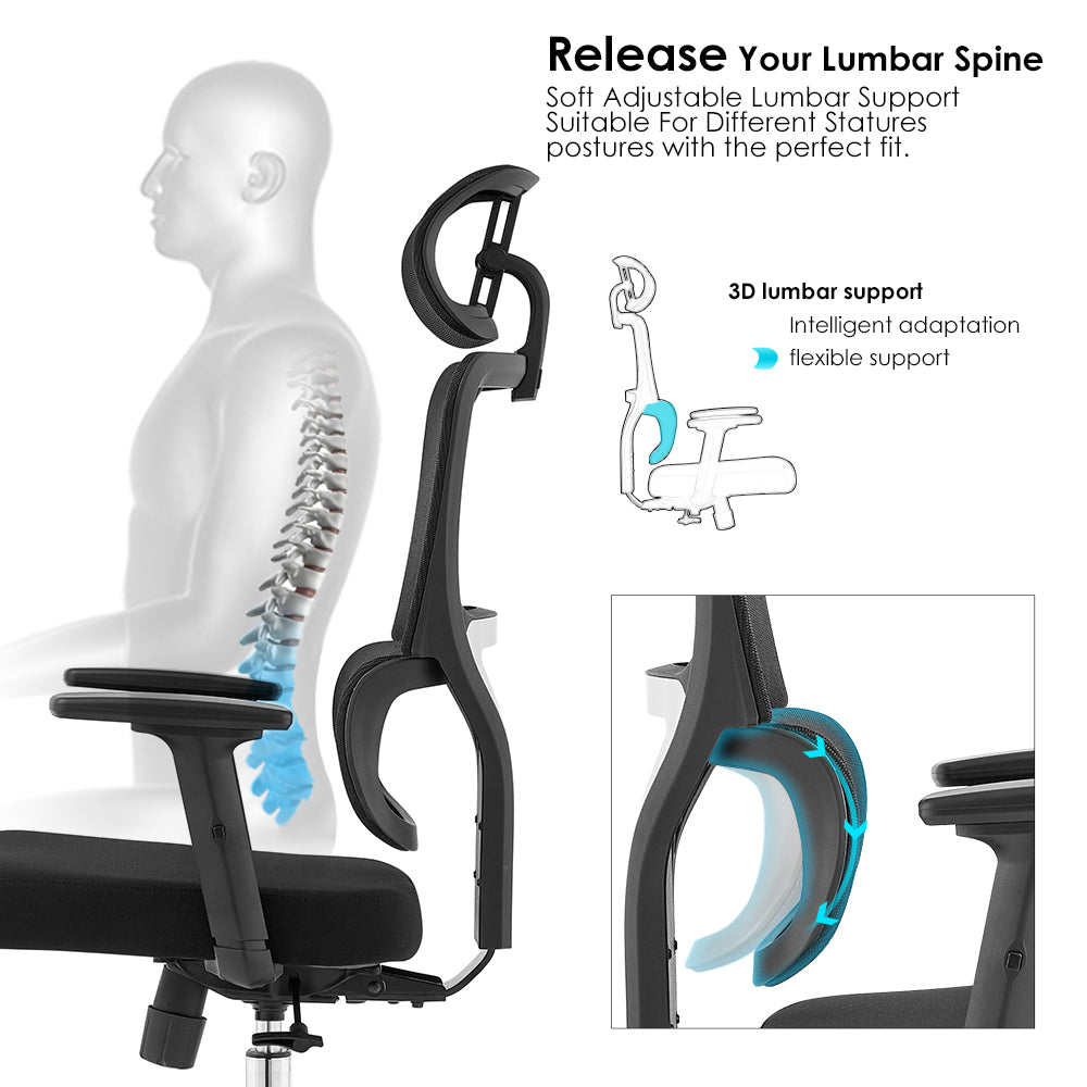 High back office chair - Model No. KP -Tria-H (Foam seat)| Best Office Chair