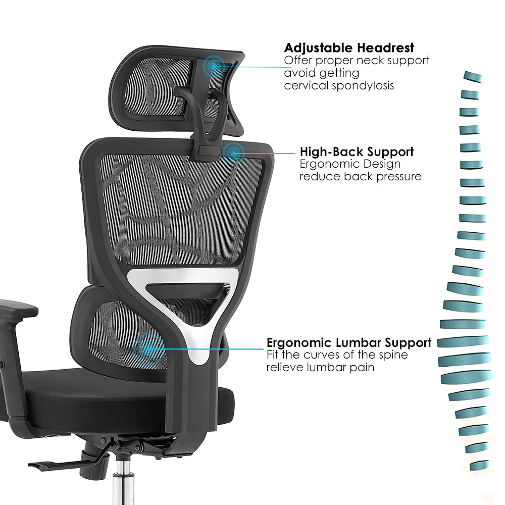 High back office chair - Model No. KP -Tria-H (Foam seat)| Best Office Chair