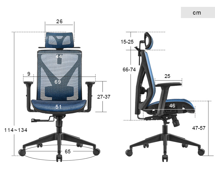 High back office chair - Model No. KP -Mike-H (Mesh seat) | Best Office Chair