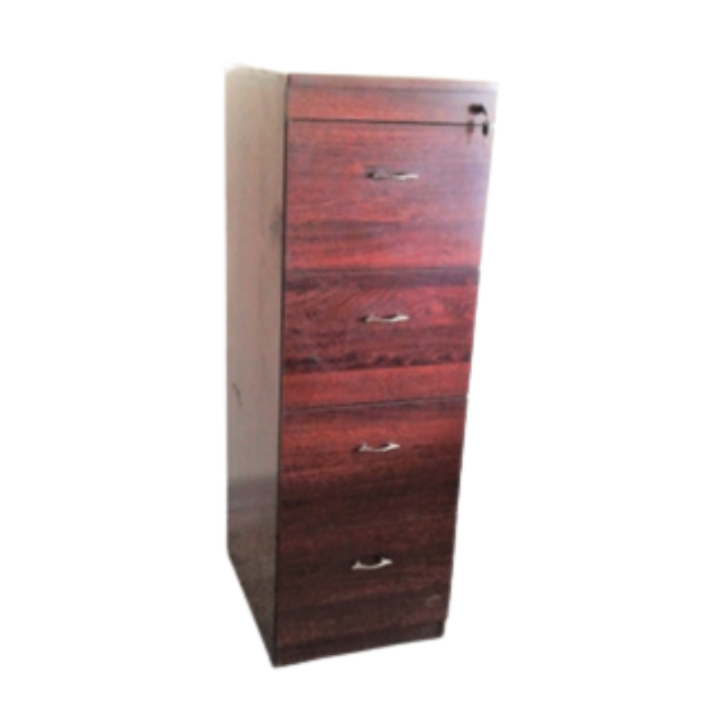 Wooden Filling Cabinet - Model KP-04E, Rosewood Color