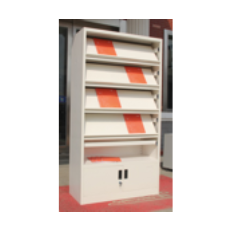 Metal Magazine Shelf - Model KP-YS-S-10, Office Furniture