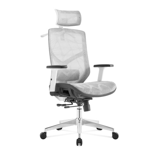 High back office chair - Model No. KP -Lina-H (Full mesh) White Color | Best Office Chair