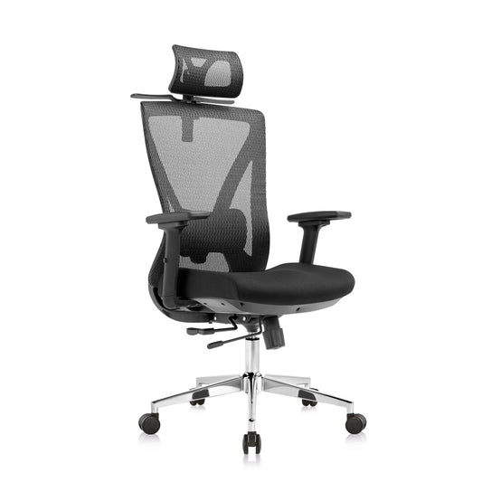 High back office chair - Model No. KP -Oka-H (Plus) Black Color | Best Office Chair