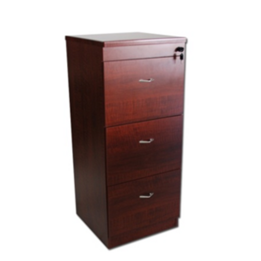 Wooden Filling Cabinet - Model KP-03E, Rosewood Color
